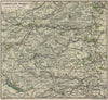 LLANGOLLEN DISTRICT. Berwyn range. Oswestry Wrexham Corwen Bala. Wales 1922 map
