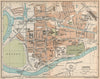 CHESTER. Vintage town city map plan. Cheshire 1926 old vintage chart