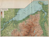 CONWY CONWAY BAY. Bangor Menai Strait Beaumaris Carnedd Llewelyn. Wales 1926 map