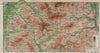 SNOWDON DISTRICT. Vintage map plan. Llanberis. Glyder fawr fach. Wales 1926
