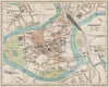 SHREWSBURY. Vintage town city map plan. Shropshire 1926 old vintage chart