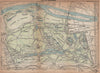 BOIS DE BOULOGNE. Vintage map plan. Paris 1922 old antique chart