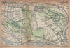 BOIS DE VINCENNES. Vintage map plan. Val-De-Marne. Paris 1922 old antique