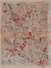 PARIS 9E 1E 2E 8E.Tuileries Opera St Lazare Blvd Hausmann.Vintage plan 1922 map
