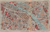 PARIS 4E 5E 12E. Blvd St Germain Ile St Louis Jardin Plantes Pantheon 1922 map