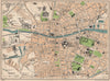 DUBLIN. Vintage town city map plan. Ireland 1949 old vintage chart