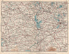 IRELAND MIDLANDS. Roscommon Longford Westmeath Offaly Galway. Vintage map 1949