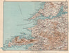 DINGLE PENINSULA & SHANNON. Kerry Clare Limerick. Vintage map. Ireland 1949