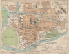 CHESTER. Vintage town city map plan. Cheshire 1936 old vintage chart