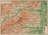 LLANGOLLEN DISTRICT. Berwyn range. Oswestry Wrexham Bala Corwen. Wales 1936 map