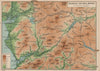SNOWDONIA SOUTH. Dolgellau & Bala district. Barmouth Porthmadog. Wales 1936 map