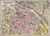 PARIS. 5th 5e Ve. Arrondissement. Panthéon. TARIDE 1926 old vintage map chart