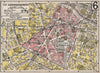 PARIS. 6th 6e VIe. Arrondissement. Luxembourg. TARIDE 1926 old vintage map