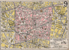 PARIS. 9th 9e IXe. Arrondissement. Opéra. TARIDE 1926 old vintage map chart