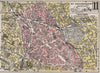 PARIS. 11th 11e XIe. Arrondissement. Popincourt. TARIDE 1926 old vintage map