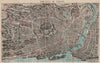 TOKYO. Bird's eye view. Japan. MURRAY 1901 old antique vintage map plan chart