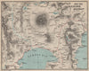 JAPAN.Fuji & Hakone district.Suruga bay.Numazu Shizuoka Odwara.MURRAY 1901 map