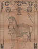 JAPAN. A japanese horse. MURRAY 1901 old antique vintage print picture