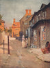 COTSWOLDS. A Cotswold village store. Woman & child shopping. By GF Nicholls 1908