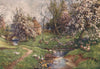 COTSWOLDS. A Cotswold orchard. Geese. Sheep. By GF Nicholls 1908 print
