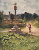 SAINTBURY CROSS. Farmhand scythe. Gloucestershire. Cotswolds. GF Nicholls 1908