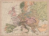 EUROPE IN 1789. Poland Prussian Ottoman Empire German Empire 1917 old map