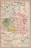 THE PARTITION OF POLAND. To Prussia Russia & Austria in 1772 1793 1795 1917 map