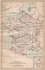 FRANCE < 1789. Provinces before the Revolution 1917 old antique map plan chart