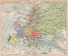 EUROPE 1815. Austria-Hungary. German Confederation. Ottoman Empire 1917 map