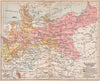 GROWTH OF PRUSSIA FROM 1815. Acquisitions William I II. Losses 1917 old map