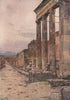 POMPEII. Entrance to the Triangular Forum. By Alberto Pisa 1910 old print
