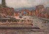 POMPEII. The Temple of Fortuna Augusta. By Alberto Pisa 1910 old antique print