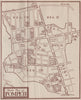 POMPEII. Sketch plan of Pompeii. By Alberto Pisa 1910 old antique map chart