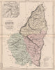 ARDÈCHE. Carte du département. Ardeche. Environs de Privas. MALTE-BRUN 1852 map