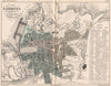MARSEILLES. Antique town city plan. Bouches-du-Rhône Rhone. MALTE-BRUN 1852 map