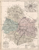 CÔTE-D'OR. Carte du département. Cote d'Or. Plan de Dijon. MALTE-BRUN 1852 map