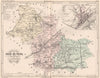 LOIR-ET-CHER. Carte du département. Plan de Blois. MALTE-BRUN 1852 old map