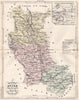 LOIRE. Carte du département. Plan et Environs de Montbrison.MALTE-BRUN 1852 map