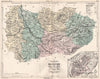 MEURTHE. Carte du département. Plan de Nancy. MALTE-BRUN 1852 old antique map