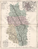 MEUSE. Carte du département. Plan de Bar-le-Duc. MALTE-BRUN 1852 old map