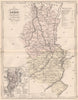 RHÔNE. Carte du département. Rhone. Fortifications de Lyon. MALTE-BRUN 1852 map