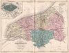 SEINE-MARITIME. Carte du département. Seine-Maritime. Rouen.MALTE-BRUN 1852 map