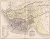 LE HAVRE. Antique town plan.Seine-Maritime. Plan du Havre. MALTE-BRUN 1852 map