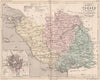 VENDÉE. Carte du département. Plan de Napoléon-Vendee. MALTE-BRUN 1852 old map