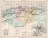 ALGERIA. Carte de L'Algerie; Environs d'Alger. Provinces. MALTE-BRUN 1852 map