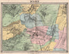 PARIS SOUTH. Sceaux Plessis Piquet Clamart Fontenay Chatillon Chatenay 1860 map