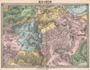 PARIS SW. Meudon Sèvres Ville d'Avray Viroflay Chaville Billancourt 1860 map