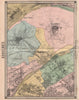 PARIS. Asnières Neuilly Courbevoie Argenteuil Colombes Clichy Levallois 1860 map