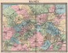 PARIS NE. Raincy Rosny Chelles Claye Villepinte Villevaude Aunay Bondy 1860 map