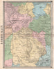 YVELINES. Rambouillet St Arnoult Sonchamp Clairefontaines Orcemont 1860 map